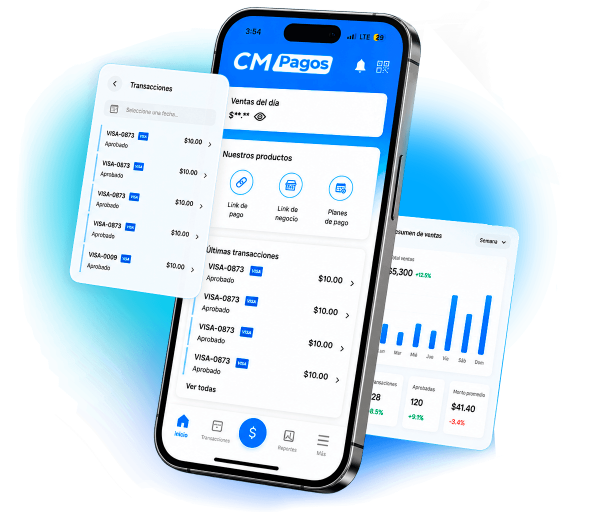 App CM Pagos con Link de Pago, Tap to Pay, QR y WhatsApp